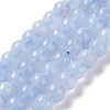 Dyed Natural Malaysia Jade Beads Strands G-G021-02A-07-3