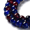 Spray Painted Crackle Glass Beads Strands CCG-Q002-10mm-12-2