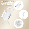 500Pcs Iron Folding Crimp Ends IFIN-CN0001-06S-6