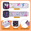 2 Rolls 2 Styles Halloween Theme Polyester Ribbons OCOR-TA0002-20-4