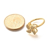 Flower Rotatable Finger Ring for Women RJEW-U035-01G-07-5
