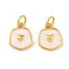 Brass Enamel Pendants KK-K364-25B-02-1