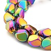 Full Plated Electroplate Glass Beads Strands EGLA-G037-04A-FP06-3