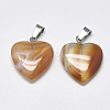 Natural Banded Agate/Striped Agate Pendants G-T122-24F-2