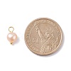 Natural Cultured Freshwater Pearl Charms PALLOY-JF01098-02-3