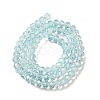 Transparent Baking Paint Glass Beads Strands DGLA-A034-T6mm-D06-2