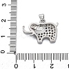 Brass Micro Pave Cubic Zirconia Pendants KK-V009-29G-3