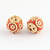 Round Handmade Indonesia Beads IPDL-R394-M-2