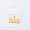 Ion Plating(IP) 304 Stainless Steel Pendants STAS-I140-07B-G-8