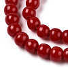 Opaque Solid Color Glass Beads Strands GLAA-T032-P4mm-10-3