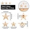 30 Sets 3 Style Zinc Alloy Garment Semi-Tublar Rivets FIND-AR0003-49-2