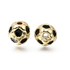 Brass Enamel Beads KK-Z163-06G-B01-1