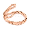 Electroplated Synthetic Non-magnetic Hematite Beads Strands G-C136-D01-02-2