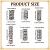 60Pcs 6 Styles Tibetan Style Alloy Tube Beads FIND-ME0001-47-2
