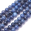 Natural Dumortierite Quartz Beads Strands G-P424-B-8mm-2