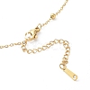 Ion Plating(IP) 304 Stainless Steel Heart Beat Pendants Necklace NJEW-K252-05G-3