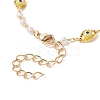 Handmade Lanpwork Evil Eye Link Bracelet Making AJEW-JB01150-13-3