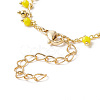 Glass Bead Charms Bracelet Making AJEW-JB01150-15-3