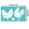 Self-Adhesive Silk Screen Printing Stencil X1-DIY-WH0338-358-2