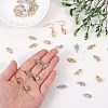 40Pcs 2 Colors Alloy Cubic Zirconia Pendants JX645A-3