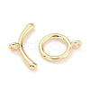 Rack Plating Brass Toggle Clasps KK-B036-09G-1