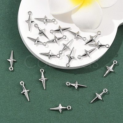 SHEGRACE Brass Star Charms XGR0167P-104P-1