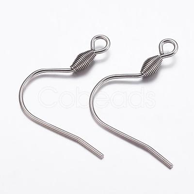 Tarnish Resistant 304 Stainless Steel Earring Hooks STAS-K146-034-20x21mm-1