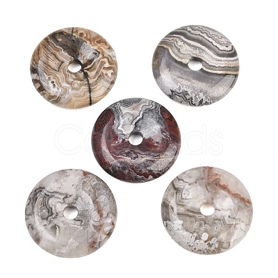 Natural Crazy Lace Agate Pendants G-B196-01B-06-1