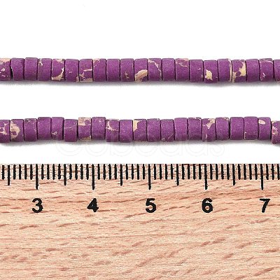 Dyed Synthetic Imperial Jasper Beads Strands G-Z089-A03-L-1