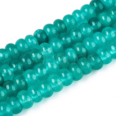 Dyed Natural White Jade Beads Strands G-T139-59A-09-1