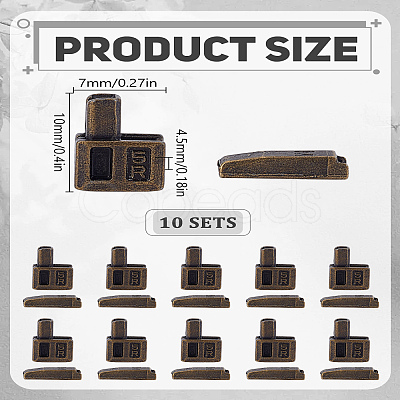 10 Sets Clothing Accessories FIND-LP0001-98AB-1