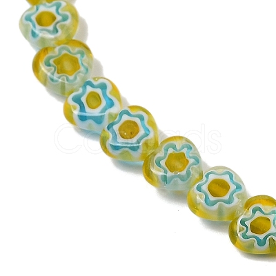 Handmade Millefiori Lampwork Beads Strands LAMP-G166-15J-1