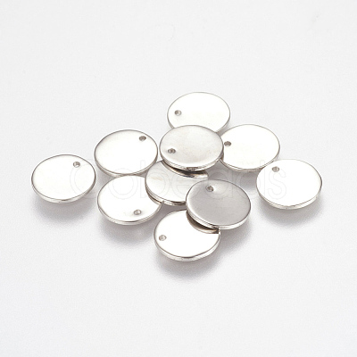 Tarnish Resistant 304 Stainless Steel Stamping Blank Tag Charms STAS-K149-03B-1