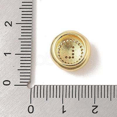 Rack Plating Brass & Cubic Zirconia Pendants KK-Z047-07G-L-RS-1