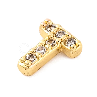 Rack Plating Brass Micro Pave Cubic Zirconia Cabochons KK-F874-04G-T-1
