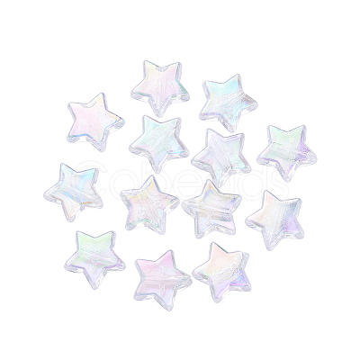 Eco-Friendly Transparent Acrylic Beads TACR-YW0001-01A-1