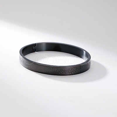 201 Stainless Steel Plain Bangles QM1535-1-1