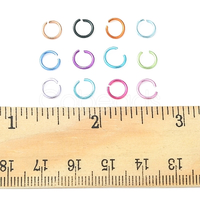 600Pcs 12 Colors Aluminum Wire Open Jump Ring Sets DIY-FS0004-14-1