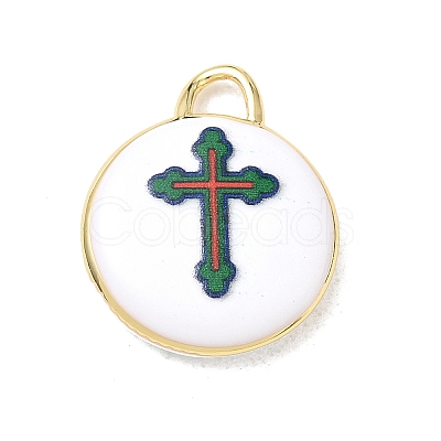 Printed Brass Pendants KK-CBAF9BC-13G-02-1