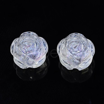 Transparent Acrylic Beads X-OACR-N008-103-1