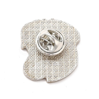 Dog Enamel Pin with Brass Butterfly Clutches LS-JEWB-A006-03A-1