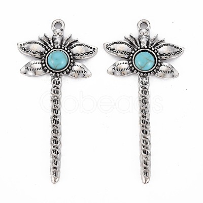Tibetan Style Alloy Big Pendants PALLOY-S120-297AS-RS-1