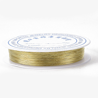 Round Copper Jewelry Wire CWIR-S002-0.2mm-02-1