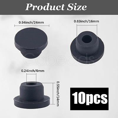 10Pcs Silicone Hole Plugs AJEW-GF0011-66A-1