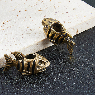 Brass European Beads KK-WH0079-195-1