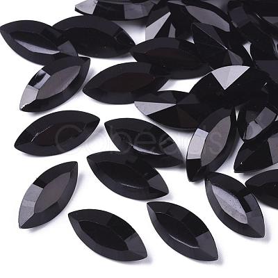 Pointed Back Resin Rhinestone Cabochons CRES-S381-7x15mm-B09-1