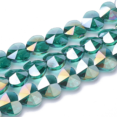 Electroplate Glass Beads EGLA-Q091-10mm-A08-1