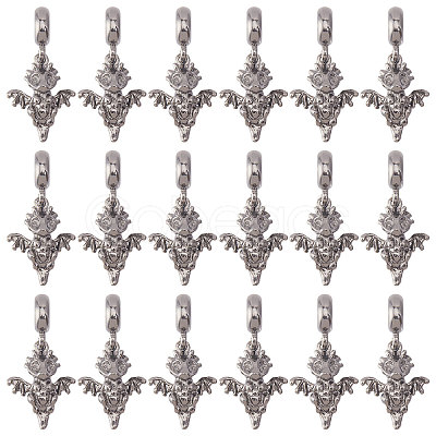 CHGCRAFT 36Pcs Alloy European Dangle Charms MPDL-CA0001-06B-1