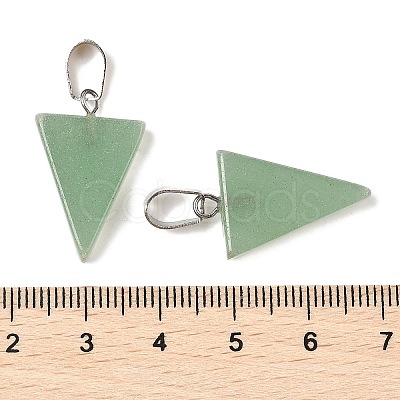 Natural Green Aventurine Pendants G-B127-04P-02-1