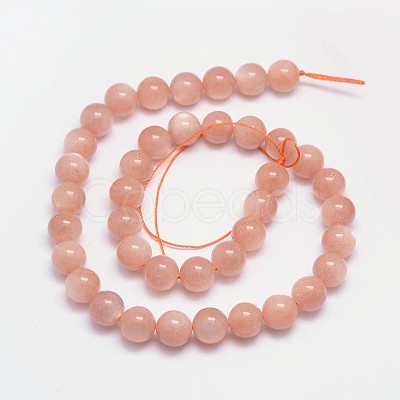 Natural Sunstone Beads Strands G-M262-10mm-06-1